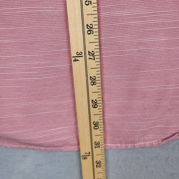 Eighty Eight Shirt Men's XL Red Striped Platinum Short Sleeve Button Down - Picture 11 of 11